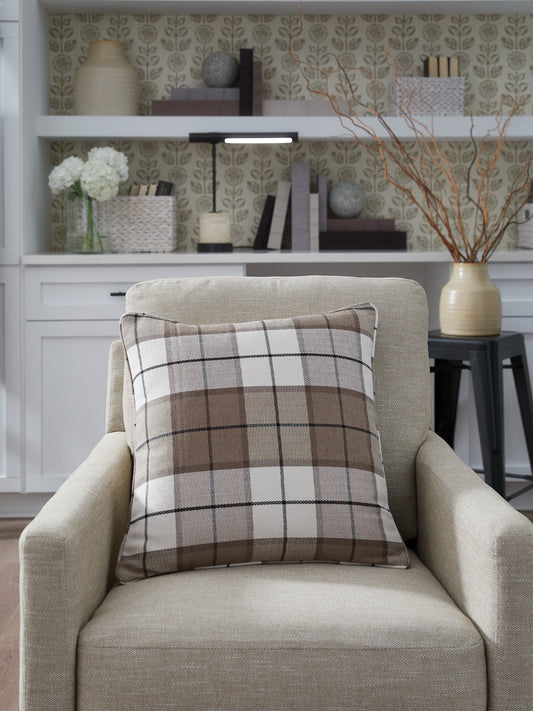 Bradenton Furniture Outlet - Ashley Furniture - Godricton Pillows - Pillow (4/CS) / Brown/Black/Cream - A1001103