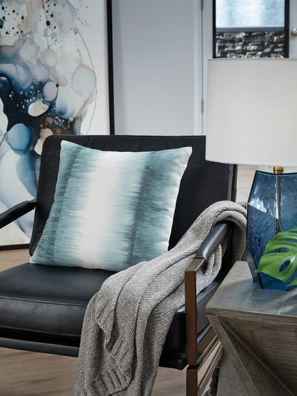 Bradenton Furniture Outlet - Ashley Furniture - Elonwich Pillows - Pillow / Teal/White - A1001106P