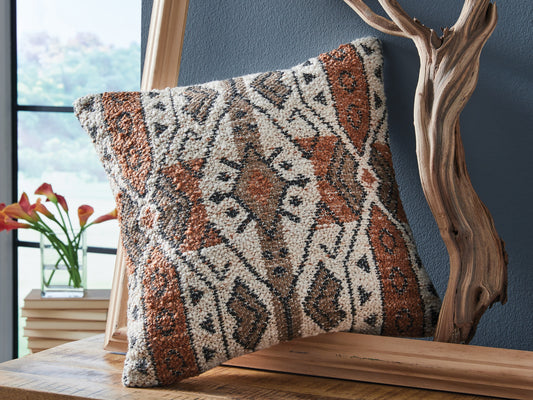 Bradenton Furniture Outlet - Ashley Furniture - Kierenworth Pillows - Pillow (4/CS) / Sienna/Ivory/Black - A1001110