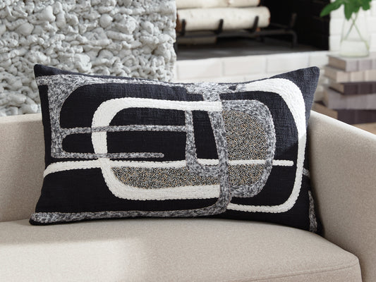 Bradenton Furniture Outlet - Ashley Furniture - Gavrileigh Pillows - Pillow (4/CS) / Black/Gray/Ivory - A1001113