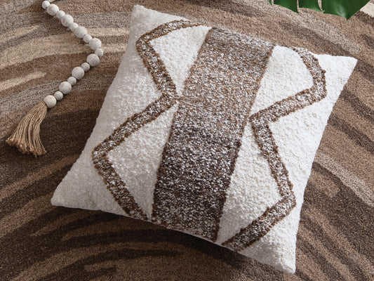 Bradenton Furniture Outlet - Ashley Furniture - Brettwood Pillows - Pillow (4/CS) / Ivory/Brown - A1001125