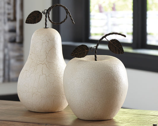 Bradenton Furniture Outlet - Ashley Furniture - Bidelia Sculpture - Sculpture Set (Set of 2) / Antique White - A2000381