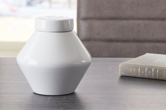 Bradenton Furniture Outlet - Ashley Furniture - Domina Jar (Set of 2) - Jar (2/CS) / White - A2000484