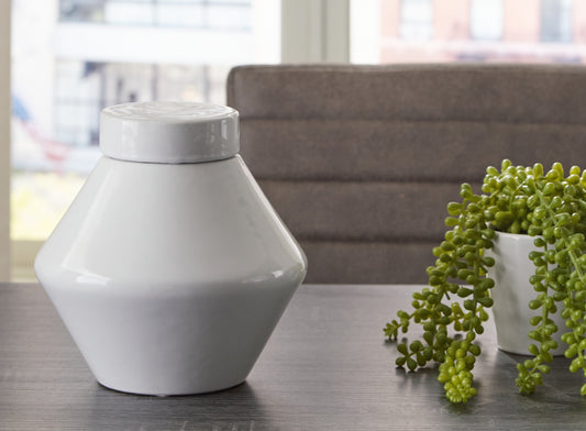 Bradenton Furniture Outlet - Ashley Furniture - Domina Jar - Jar / White - A2000485J