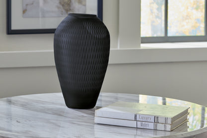 Bradenton Furniture Outlet - Ashley Furniture - Etney Vase - Vase / Slate - A2000510
