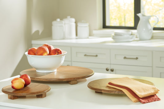 Bradenton Furniture Outlet - Ashley Furniture - Kaidler Tray Set (Set of 3) - Tray Set (3/CN) / Brown - A2000614