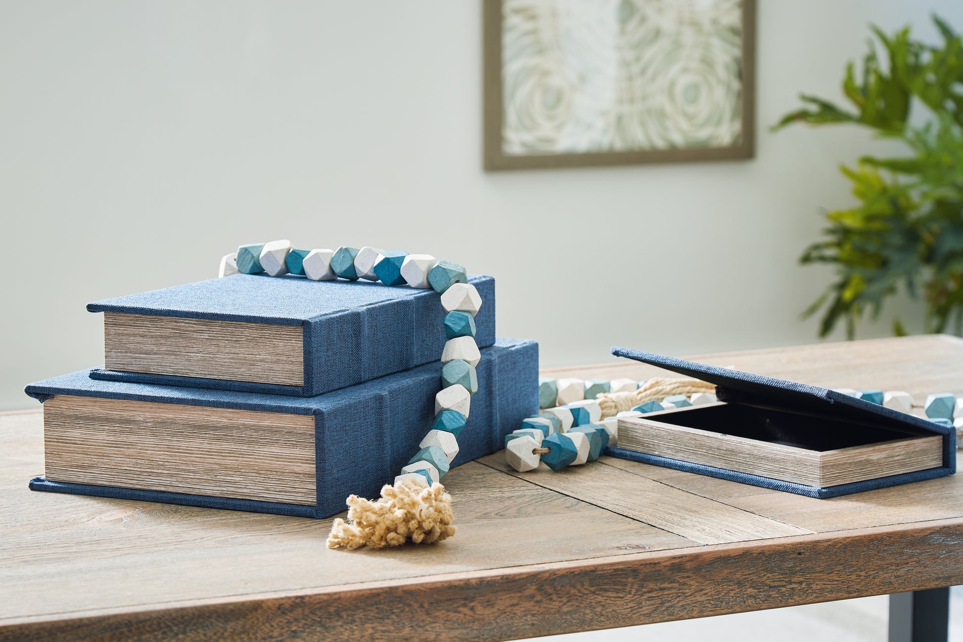 Bradenton Furniture Outlet - Ashley Furniture - Jolina Box Set (set of 3) - Box Set (3/CN) / Blue - A2000617
