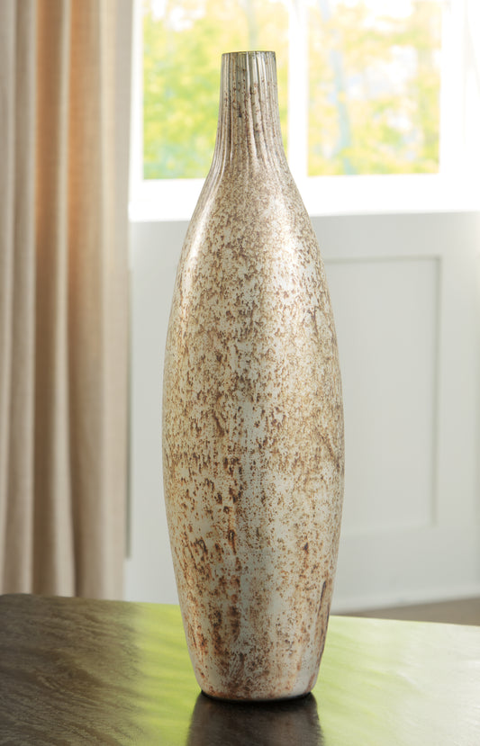 Bradenton Furniture Outlet - Ashley Furniture - Plawite Vase - Vase / Antique Silver Finish - A2000639