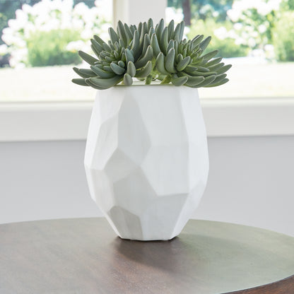 Bradenton Furniture Outlet - Ashley Furniture - Karenton Vase - Vase / White - A2000721