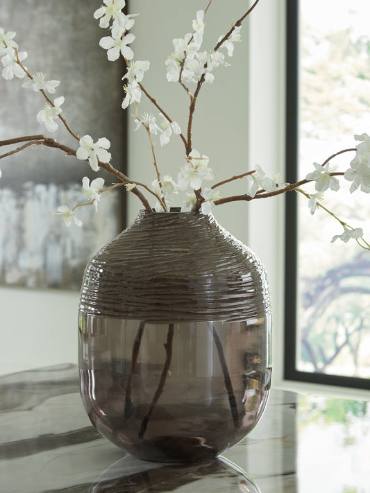Bradenton Furniture Outlet - Ashley Furniture - Harpwick Vase - Vase / Iridescent Gray - A2000727