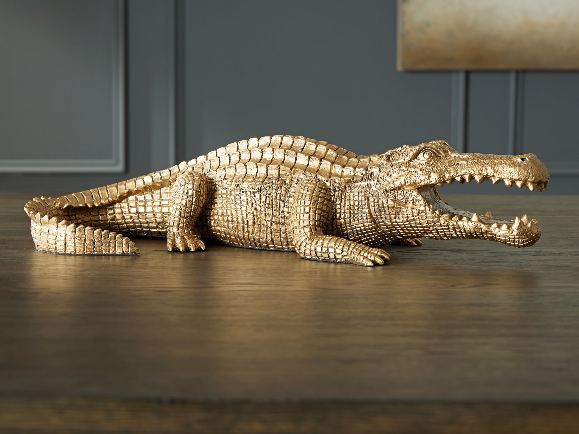 Bradenton Furniture Outlet - Ashley Furniture - Lauretman Sculpture - Sculpture / Antique Gold Finish - A2000765