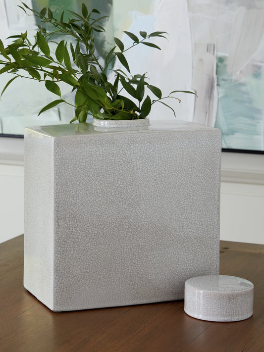 Bradenton Furniture Outlet - Ashley Furniture - Haddworth Jar - Jar / Antique White - A2000780