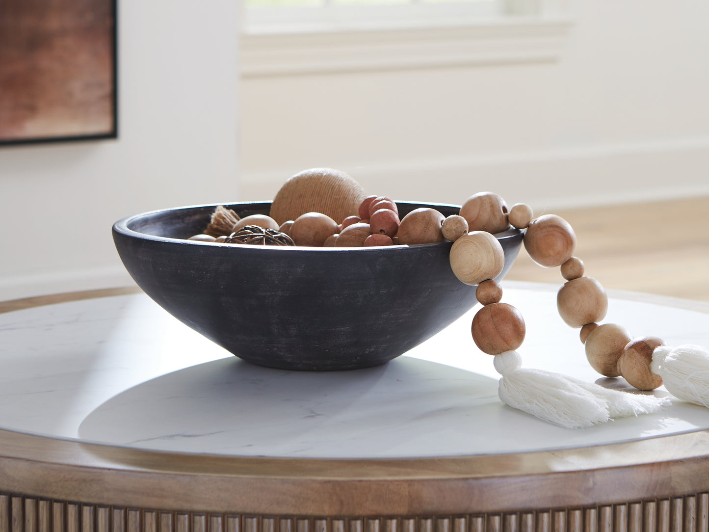 Bradenton Furniture Outlet - Ashley Furniture - Meadie Bowl - Bowl / Distressed Black - A2000792