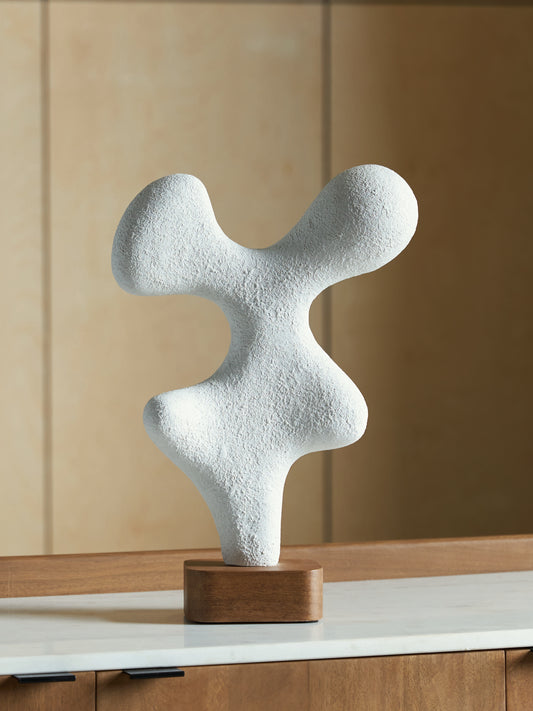 Bradenton Furniture Outlet - Ashley Furniture - Lavarsen Sculpture - Sculpture / White/Brown - A2000839