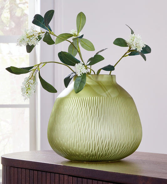Bradenton Furniture Outlet - Ashley Furniture - Scottyard Vase - Vase / Olive Green - A2900007
