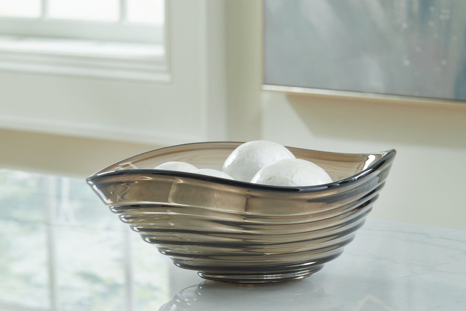 Bradenton Furniture Outlet - Ashley Furniture - Solariston Bowl - Bowl / Gray/Brown - A2900016