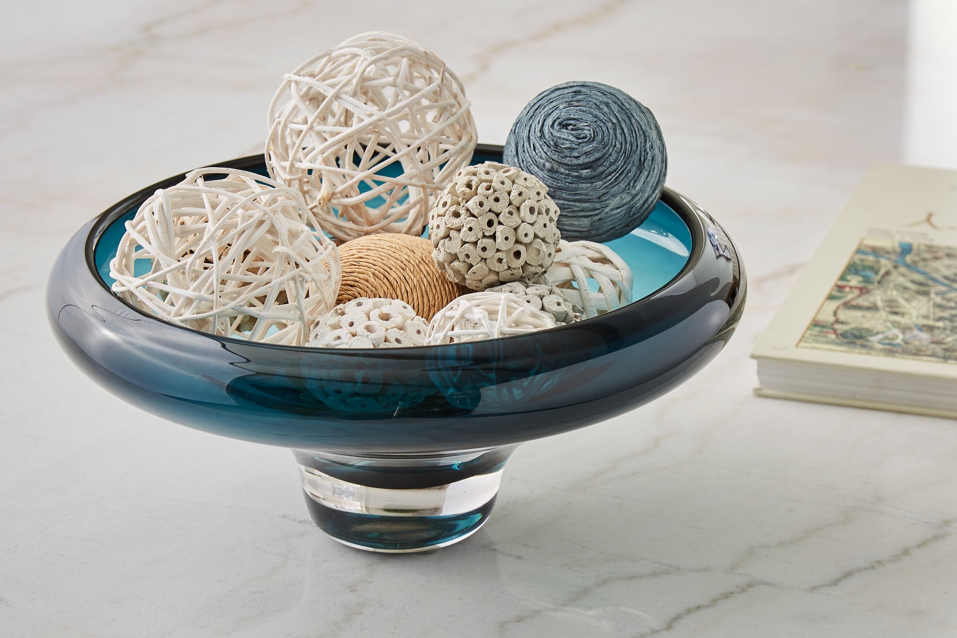 Bradenton Furniture Outlet - Ashley Furniture - Vallborough Bowl - Bowl / Teal Blue - A2900017