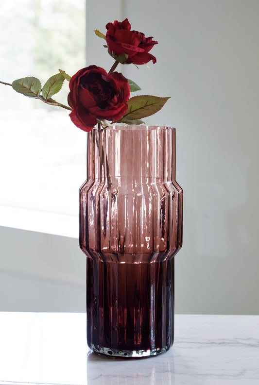 Bradenton Furniture Outlet - Ashley Furniture - Dorlow Vase - Vase / Mauve - A2900024V