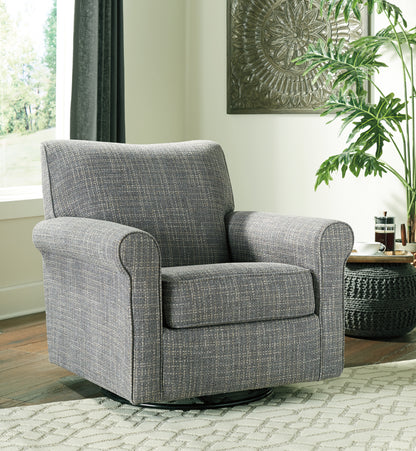 Bradenton Furniture Outlet - Ashley Furniture - Renley Accent Chair - Swivel Glider Accent Chair / Ash - A3000002