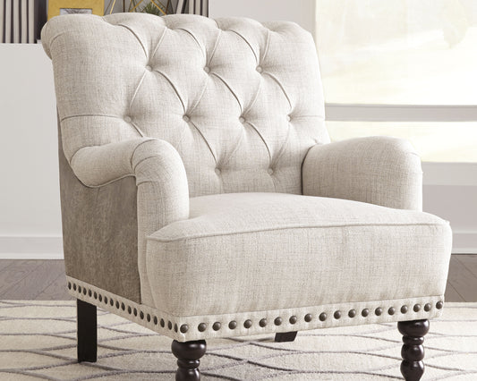 Bradenton Furniture Outlet - Ashley Furniture - Tartonelle Accent Chair - Accent Chair / Ivory/Taupe - A3000053