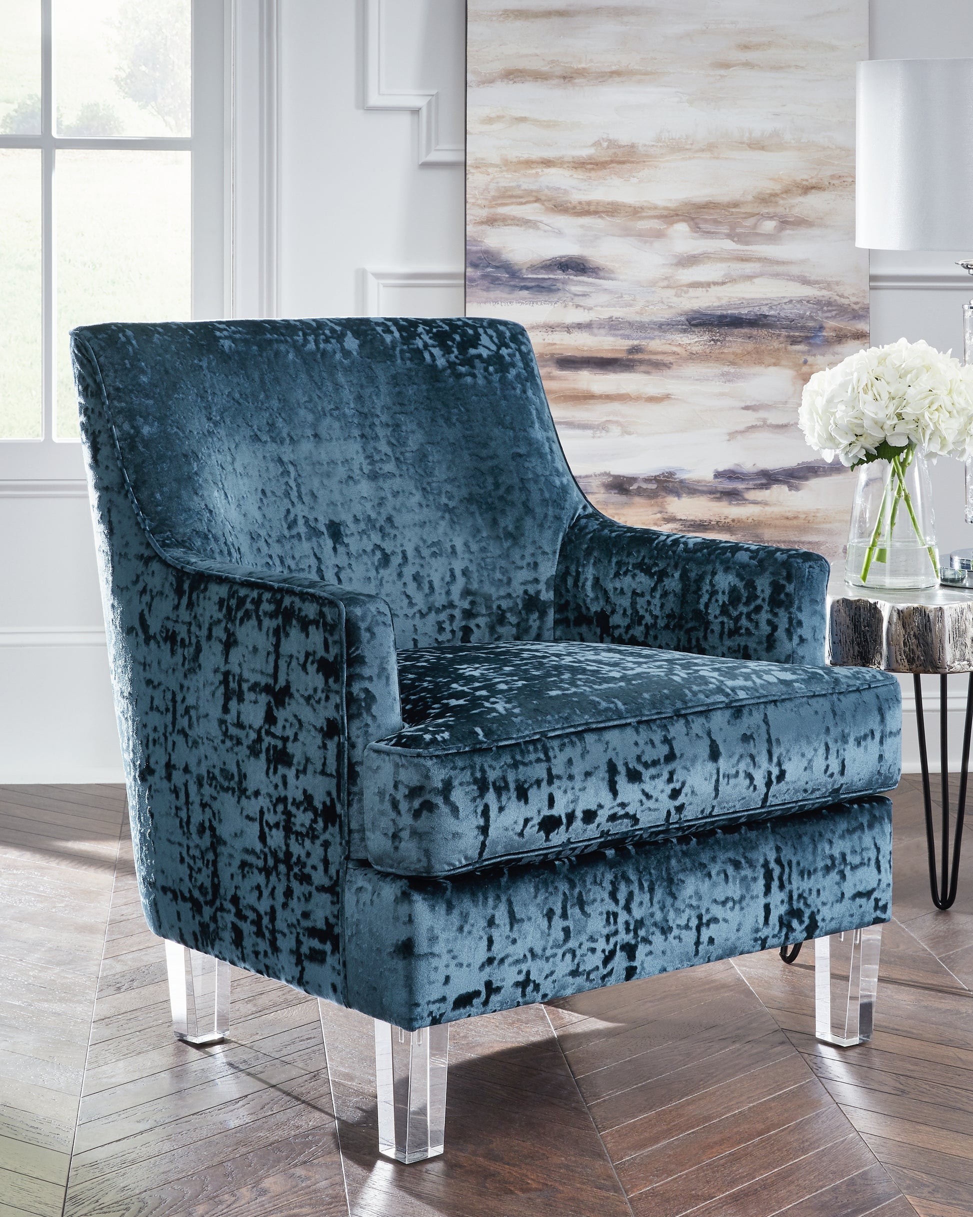 Bradenton Furniture Outlet - Ashley Furniture - Gloriann Accent Chair - Accent Chair / Lagoon - A3000103