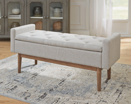 Bradenton Furniture Outlet - Ashley Furniture - Briarson Storage Bench - Storage Bench / Beige/Brown / 50"W x 18"D x 22"H - A3000247