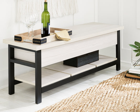 Bradenton Furniture Outlet - Ashley Furniture - Rhyson Storage Bench - Storage Bench / White / 48"W x 16"D x 18"H - A3000312
