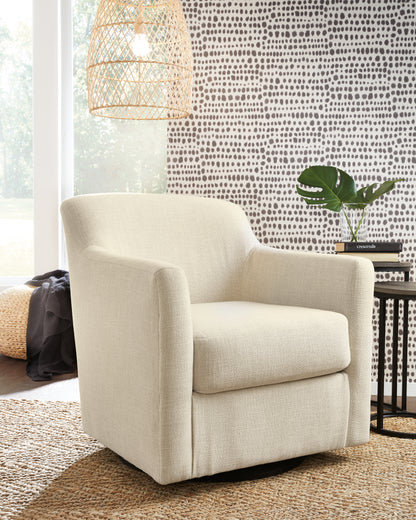 Bradenton Furniture Outlet - Ashley Furniture - Bradney Swivel Accent Chair - Swivel Accent Chair / Linen - A3000325