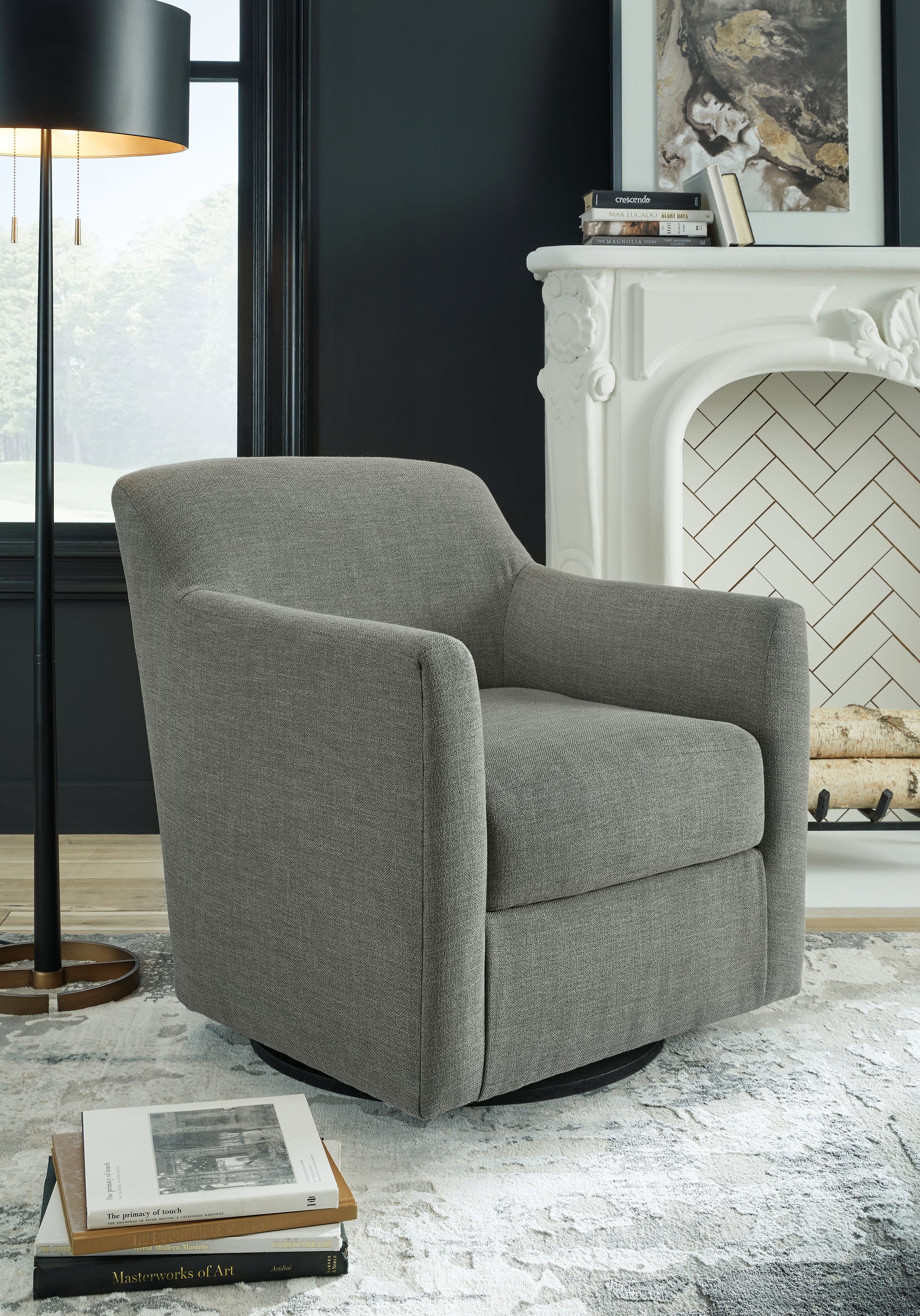 Bradenton Furniture Outlet - Ashley Furniture - Bradney Swivel Accent Chair - Swivel Accent Chair / Tumbleweed - A3000323