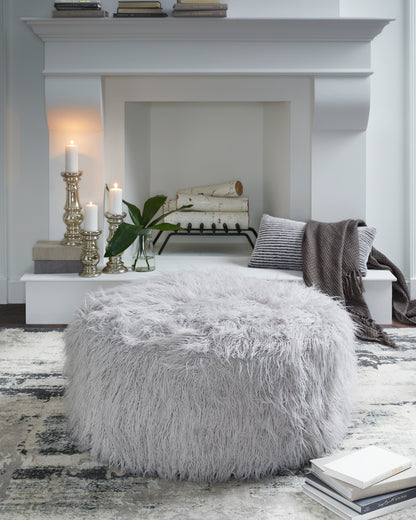 Bradenton Furniture Outlet - Ashley Furniture - Galice Living Room - Oversized Accent Ottoman / White - A3000334