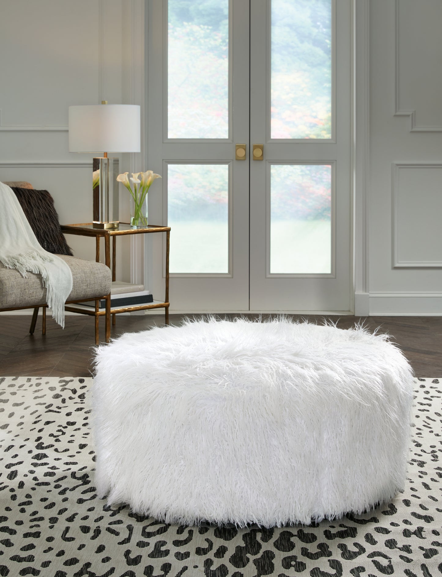 Bradenton Furniture Outlet - Ashley Furniture - Galice Living Room - Oversized Accent Ottoman / White - A3000334