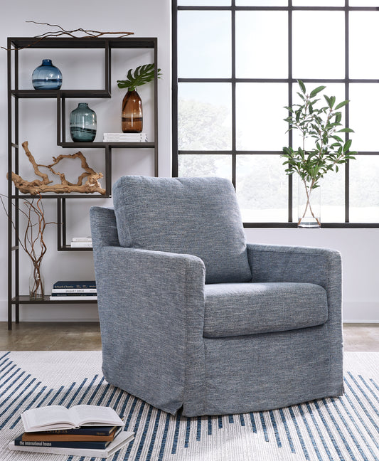 Bradenton Furniture Outlet - Ashley Furniture - Nenana Next-Gen Nuvella Swivel Glider Accent Chair - Swivel Glider Accent Chair / Stone - A3000644