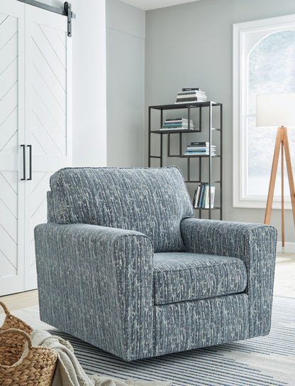 Bradenton Furniture Outlet - Ashley Furniture - Aterburm Swivel Accent Chair - Swivel Accent Chair / Twilight - A3000649