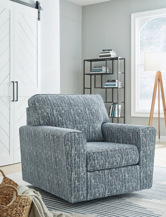 Bradenton Furniture Outlet - Ashley Furniture - Aterburm Swivel Accent Chair - Swivel Accent Chair / Twilight - A3000649