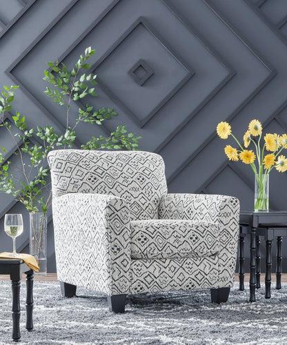 Bradenton Furniture Outlet - Ashley Furniture - Hayesdale Accent Chair - Accent Chair / Black/Cream - A3000658