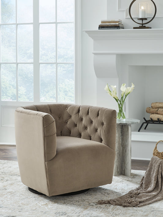 Bradenton Furniture Outlet - Ashley Furniture - Hayesler Swivel Accent Chair - Swivel Accent Chair / Cocoa - A3000661