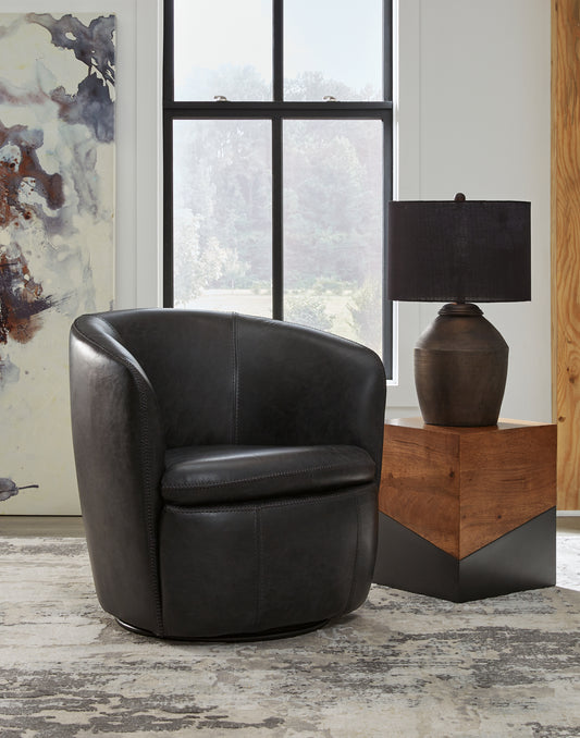 Bradenton Furniture Outlet - Ashley Furniture - Kierreys Swivel Accent Chair - Swivel Accent Chair / Bone - A3000703
