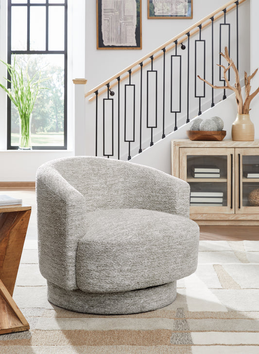 Bradenton Furniture Outlet - Ashley Furniture - Wardsor Swivel Accent Chair - Swivel Accent Chair / Stone - A3000731