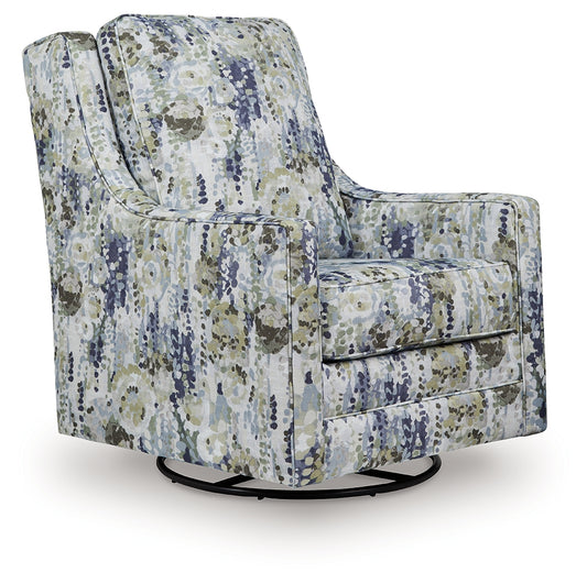 Bradenton Furniture Outlet - Ashley Furniture - Dustinford Swivel Glider Accent Chair - Swivel Glider Accent Chair / Multi - A3000732