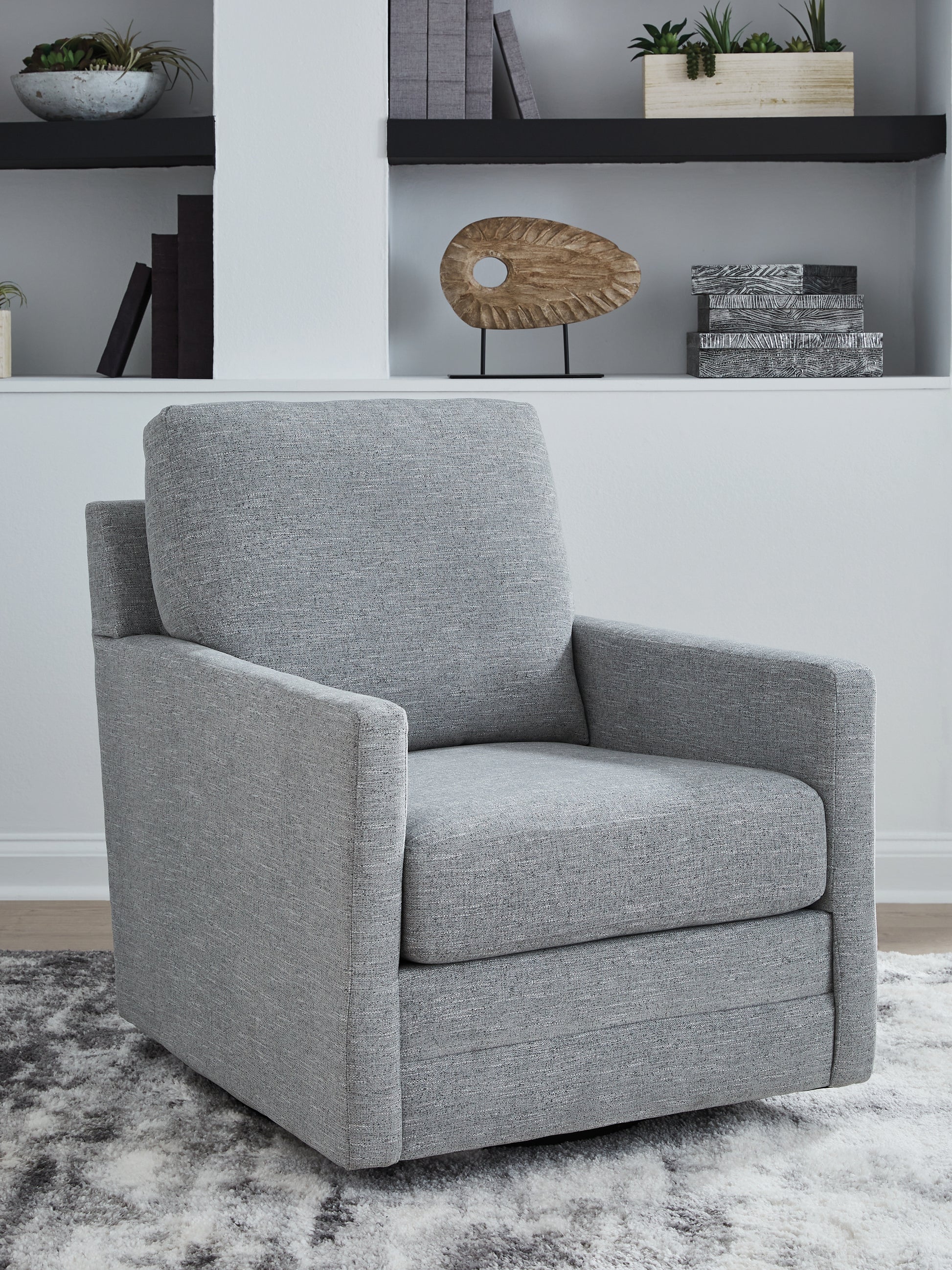 Bradenton Furniture Outlet - Ashley Furniture - Freybourne Next-Gen Nuvella Swivel Accent Chair - Swivel Accent Chair / Twill - A3000736