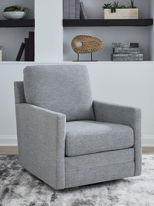 Bradenton Furniture Outlet - Ashley Furniture - Freybourne Next-Gen Nuvella Swivel Accent Chair - Swivel Accent Chair / Twill - A3000736