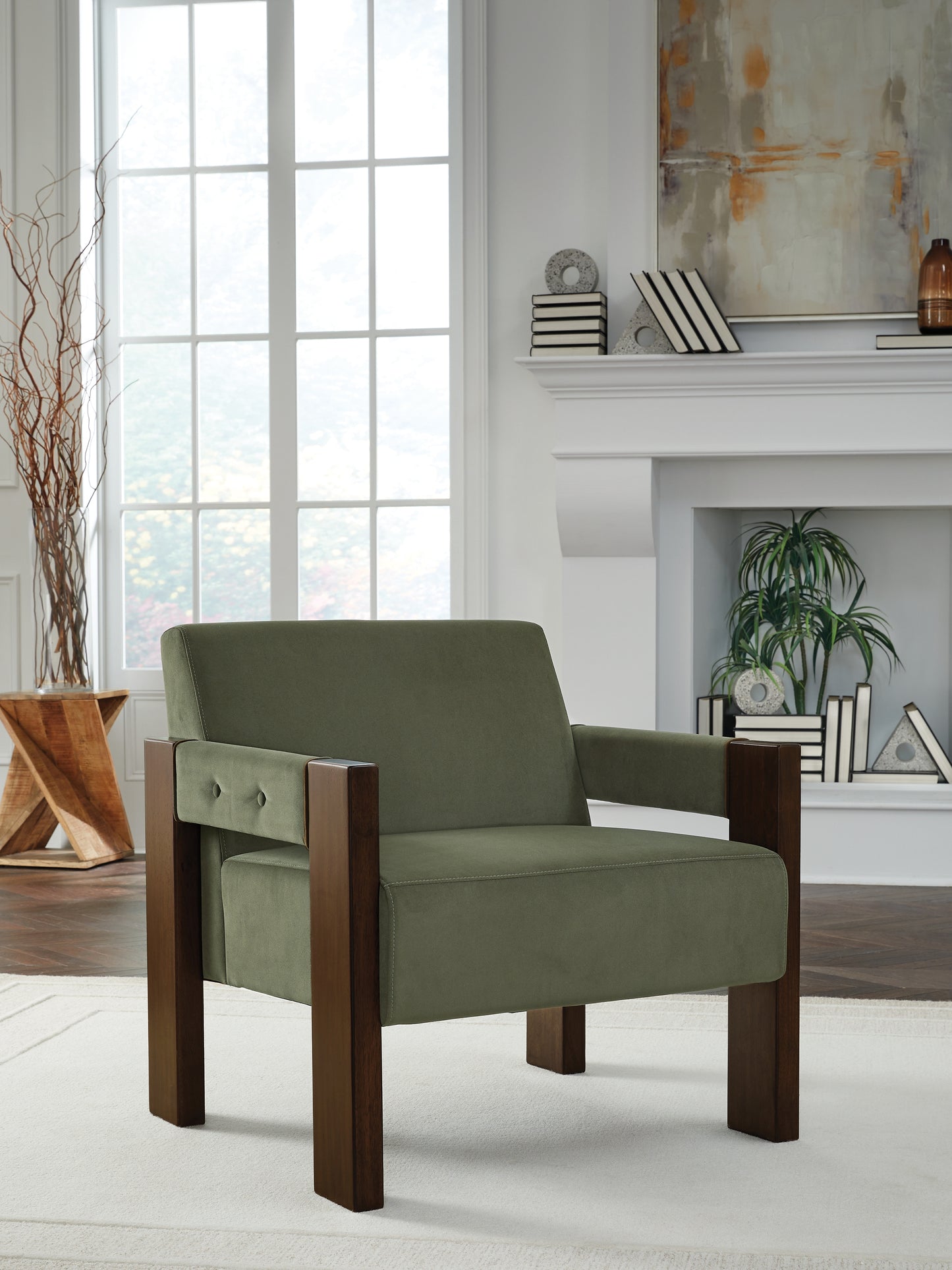 Bradenton Furniture Outlet - Ashley Furniture - Adlanlock Accent Chair - Accent Chair / Olive - A3000740