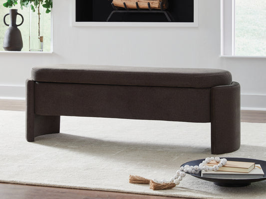 Bradenton Furniture Outlet - Ashley Furniture - Vavuniya Storage Bench - Storage Bench / Brown / 56"W x 19"D x 19"H - A3000750
