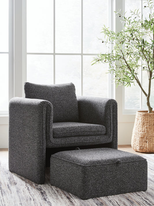 Bradenton Furniture Outlet - Ashley Furniture - Vreni Accent Chair - Accent Chair / Charcoal/Black - A3000754