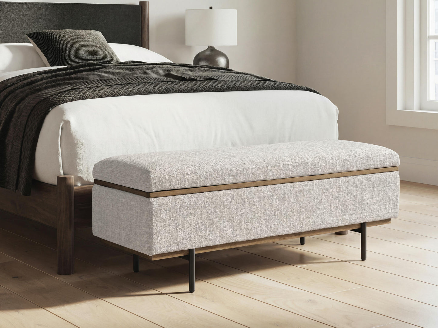 Bradenton Furniture Outlet - Ashley Furniture - Dettaford Next-Gen Nuvella Storage Bench - Storage Bench - A3000848