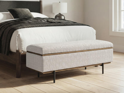 Bradenton Furniture Outlet - Ashley Furniture - Dettaford Next-Gen Nuvella Storage Bench - Storage Bench - A3000848
