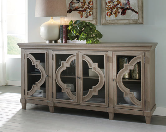 Bradenton Furniture Outlet - Ashley Furniture - Fossil Ridge Accent Cabinet - Accent Cabinet / Gray - A4000037