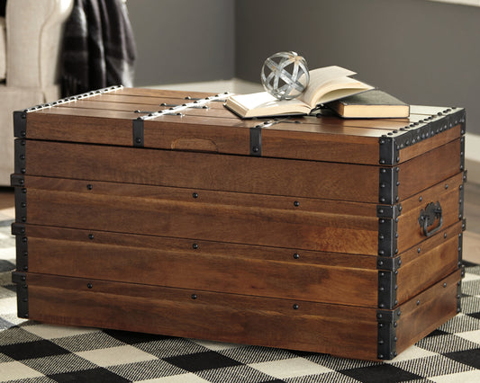 Bradenton Furniture Outlet - Ashley Furniture - Kettleby Storage Trunk - Storage Trunk / Brown - A4000096