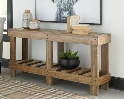 Bradenton Furniture Outlet - Ashley Furniture - Susandeer Sofa/Console Table - Console Sofa Table / Brown - A4000219