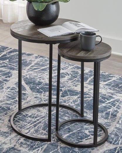 Bradenton Furniture Outlet - Ashley Furniture - Briarsboro Accent Table (Set of 2) - Accent Table Set (Set of 2) / Black/Gray - A4000231
